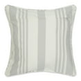 thumbnail image 2 of GRAY BOLD CHAMBRAY STRIPE RECYCLED COTTON PILLOW COVER 18x18 SET/2, 2 of 3