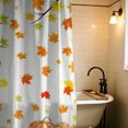 thumbnail image 6 of Thanksgiving Fall Harvest Shower Curtain Set, 72" x 72" Waterproof Polyester Bathroom Curtain with 12 Hooks, Rustic Farmhouse Maple Leaf Vintage Home Decor for Restroom, 6 of 7