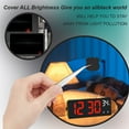 thumbnail image 5 of 7 pc Rectangle PET LED Light Blocking Stickers LED Covers Blackout Stickers Light Dimming LED Filters for Routers Clocks and Electrical Appliances Black 170x130x0.1mm, 5 of 6