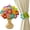 8 Colors 01, variant on 32Pcs Plush Flower Curtain Tiebacks, Bendable Stem Cutdoor Tiebacks, Sunflower Flower Tiebacks for Bedroom Curtains, Outdoor Curtain Tiebacks, Suitable for Bedroom Curtain Decoration