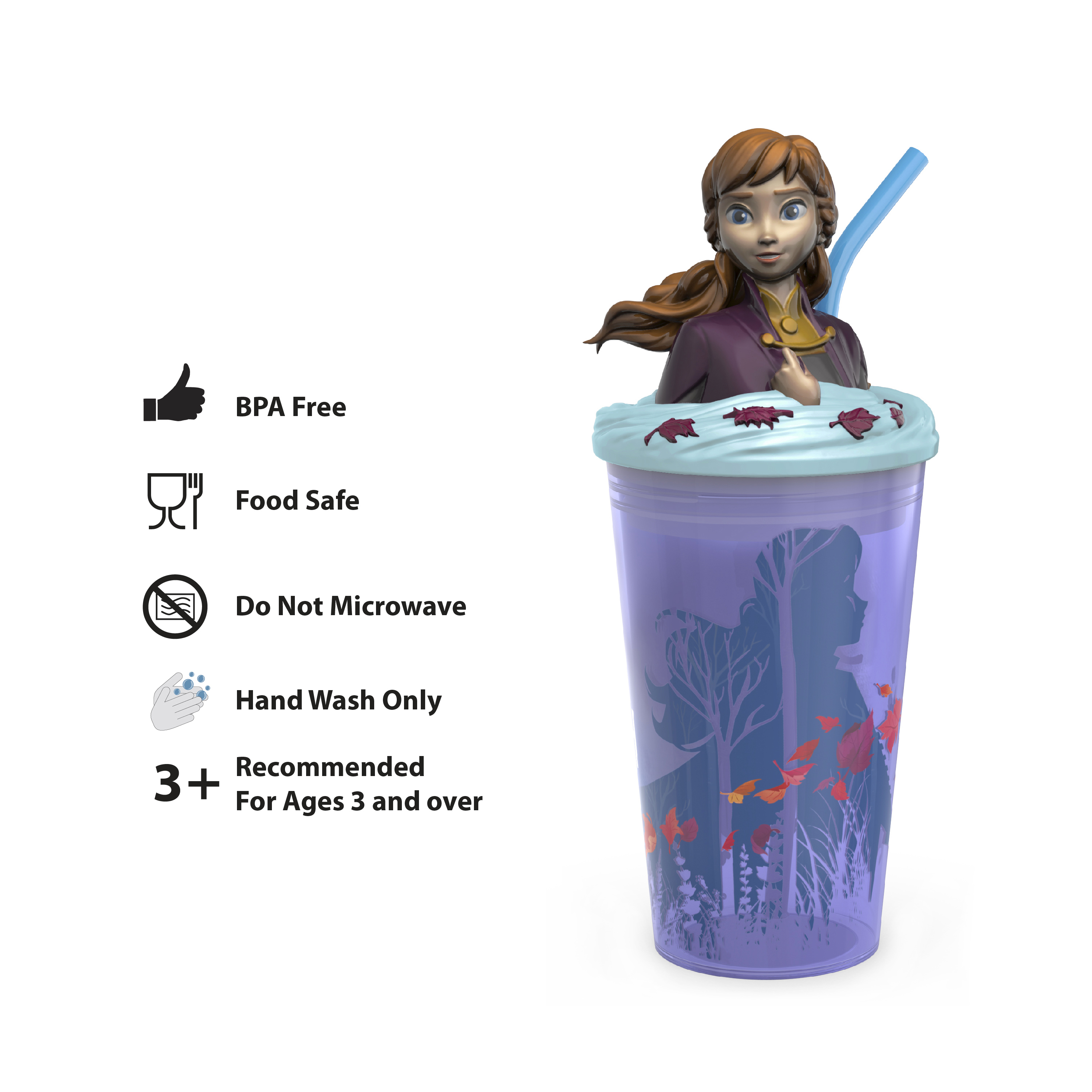 Zak Designs Disney Frozen II Movie Kelso Tumbler Set, Leak-Proof Screw-On  Lid with Straw, Made of Du…See more Zak Designs Disney Frozen II Movie  Kelso