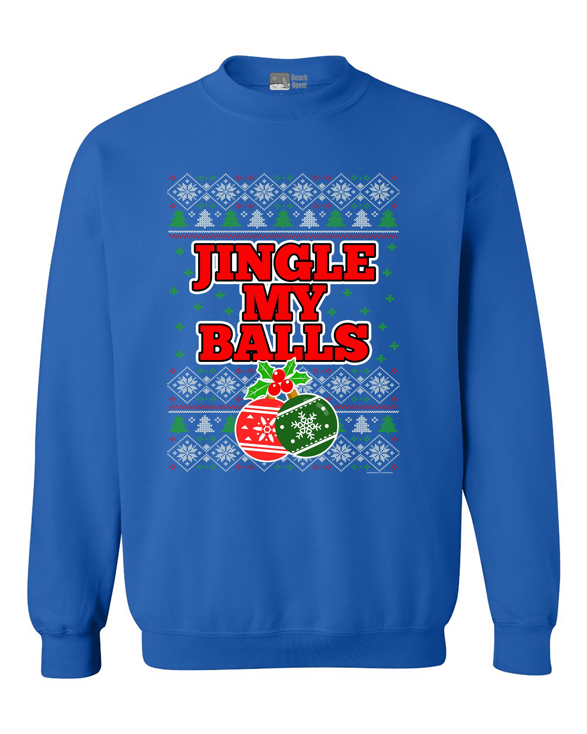 reindeer balls sweater