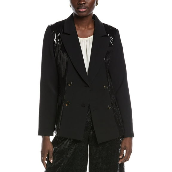 Gracia womens Embellished Blazer, s, Black