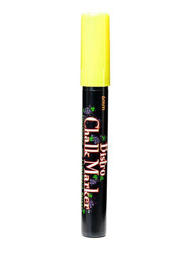 Bistro Chalk Markers yellow, broad point (pack of 6)