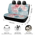 HANSHB Pink Petals12 Back Bench Seat Cover with Elastic Band, Sweat