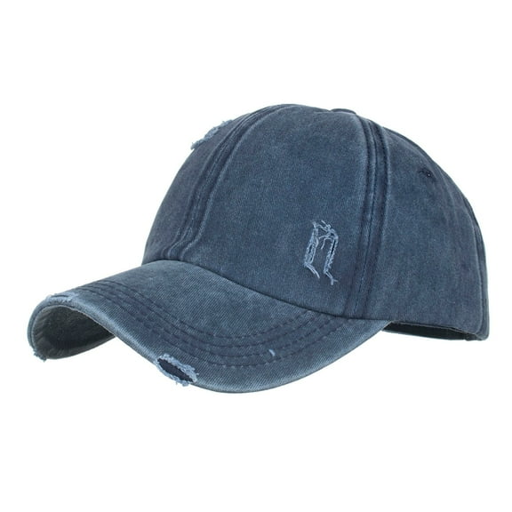 LEKODE Men's Caps Men Sun Hats Ball Caps Women Women's Golf Hats Men's Trucker Hats Denim Hat Men's Golf Hats Navy One Size