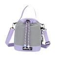 thumbnail image 2 of Bolso bandolera multifunción para botella de agua con correa ajustable y aislamiento térmico. Gris violeta, 2 of 7