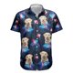 thumbnail image 2 of Camisa de playa con estampado 3D de perro y animal divertido, lindas camisetas con gráficos de mascotas para hombres, ropa, camisas hawaianas casuales, blusas de manga corta para niños, 2 of 5