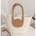 thumbnail image 3 of Kukuzhu Beach Bag for Women Handwoven Tote Bag Large Stylish Handbag Shoulder Bag for Travel Vacation, 3 of 6