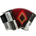 thumbnail image 2 of Rossetti 31 Button Accordion 12 Bass FBE White and Black, 2 of 5