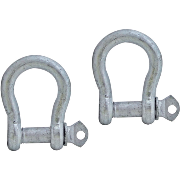 Extreme Max 3006.6602 Galvanized Steel Anchor Shackle - 1/4" (Pack of 2)