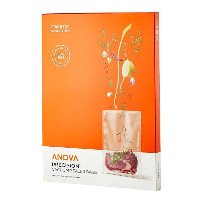 Anova Culinary ANVB01 Anova Pre-Cut Sous Vide Vacuum Sealer bags, One size, Clear