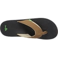 thumbnail image 2 of Sanuk mens Beer Cozy 2 Flip Flop, Tan/Tobacco, 9 M, 2 of 3