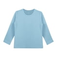 thumbnail image 7 of CCRFTGI Big Sister Shirts for Girls 10-12 Long Sleeve Cute Sky Blue Solid Color T shirts for kids Holiday Crew Neck Tshirts Soft Fall Spring Gifts for Girls Sky Blue 11-12 Years, 7 of 7