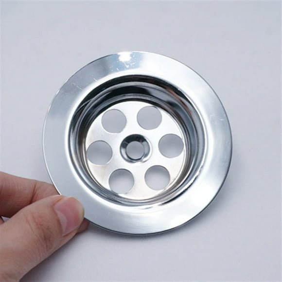 4pcs Stainless steel hollow round grid for sink, chrome plated, 7cm in diameter