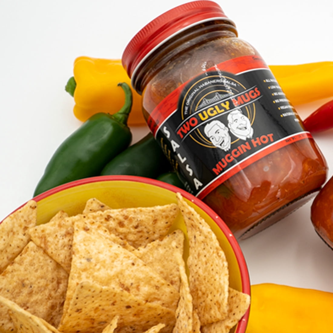 Two Ugly Mugs Salsa Muggin Hot Habanero Salsa, 16 oz
