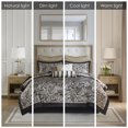 thumbnail image 6 of Bedding Sets 12 Piece Comforter Set with Cotton Bed Sheets Black Cal King,Bed Sets, 6 of 21