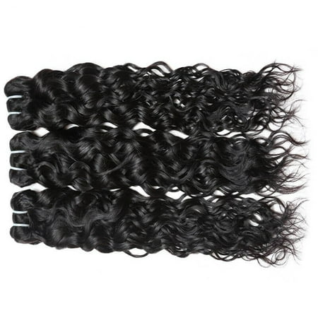 Allove Brazilian Virgin Hair Water Wave 3 Bundles Wet And Wavy