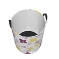 thumbnail image 5 of ZNDUO Round Laundry Basket, Waterproof Collapsible Laundry Baskets with Handles, Medium Size - Fashion Floral Graffiti Art Pattern, 5 of 8