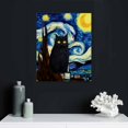 thumbnail image 4 of Funny Cat Canvas Wall Art Famous Poster Funny Cat Floral Print Colorful Abstract Gallery Aesthetic Room Wall Decor For Bedroom, 4 of 4