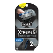 Schick Xtreme 5 Precision Trim Disposable Razor, 2 Ct
