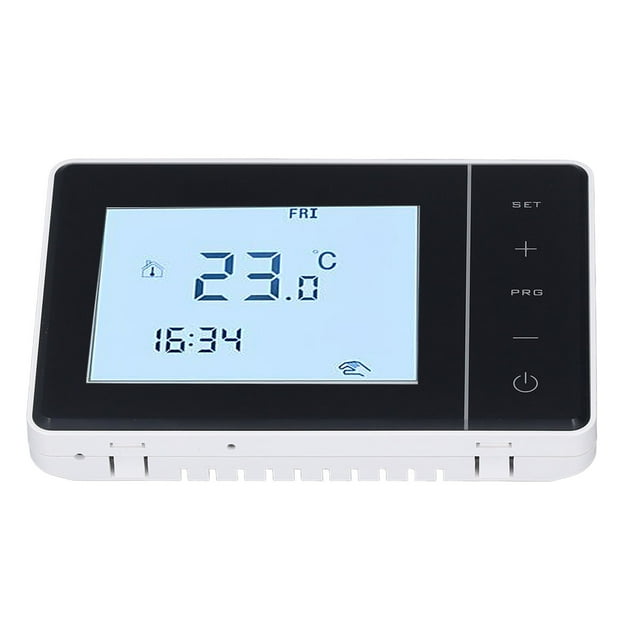 Thermostat Programmable, AC100-230V à Écran Tactile Thermostat de Plomberie de Commande de Micro-Ordinateur pour Vannes Électriques