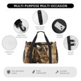thumbnail image 4 of Xecao Musical Horse Vintage Collage Pattern ​Lightweight Crossbody Weekender Bag Mesh Side Pockets Padded Handles Sports Outdoor Gear Organizer, 4 of 7
