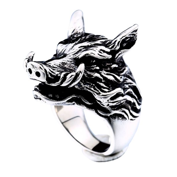 Qarigey Anillo de estilo Punk de acero, anillos de decoración personalizados, joyería, accesorios decorativos para discoteca, Bar, fiesta Ropa, zapatos y accesorios Miscelánea talla 8 Qarigey AP015197-02