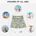 thumbnail image 6 of FORMRS Boys Swim Trunks Quick Dry Mesh Liner Boardshorts Sizes XS-XL, Beige Floral, 6 of 7