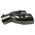 thumbnail image 4 of Punta Escape Universal Atornillable Doblada Corte Inclinado Doble Silenciador Titanio, 4 of 9