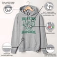 thumbnail image 3 of Netflix Men's Stranger Things Hawkins High School Tiger 1983 Pull Over Hoodie Athletic Heather Medium, 3 of 9
