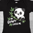 thumbnail image 4 of Inktastic My Grampy Loves Me- Cute Panda Boys or Girls Baby Bodysuit, 4 of 5
