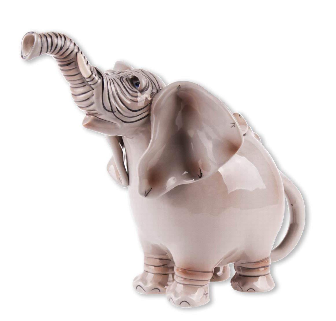 Pink Elephant Handpainted Teapot 