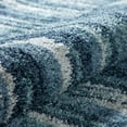 thumbnail image 2 of Addison Reston Contemporary Stripe Shag Blue Area Rug, 2 of 3