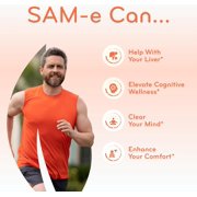 Clear Formulas Bioactive SAM-e Supplement Capsules 400 mg, Liver, Joint & Mood Support, 170 Count