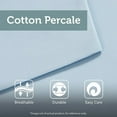 thumbnail image 5 of Madison Park 8 Piece Queen Floral Comforter Set, Cotton Comforter Bed in A Bag with Bedskirt, Spring Blue Floral Comforter Bed Set, Bedding Sets with Tufted Decorative Pillow for Girls, 5 of 8