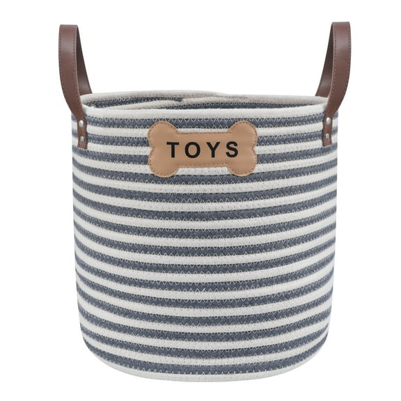 Park Life Designs Sienna pet Toy Basket w/ Handle - Dogs