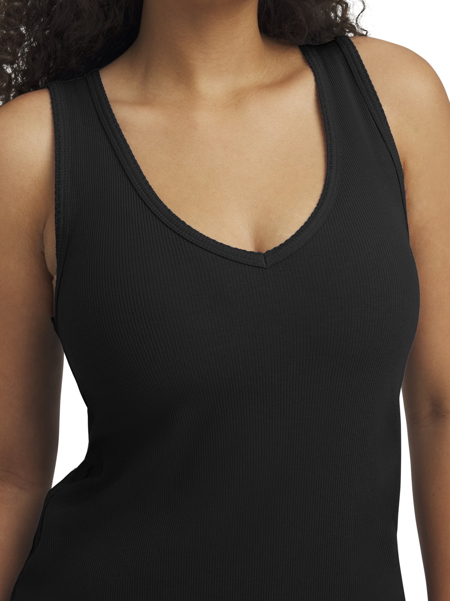 Mills by Millie Bobby Brown Women's Sleeveless Ribbed Deep V-Neck Mini Dress, Sizes XXS-XXL
