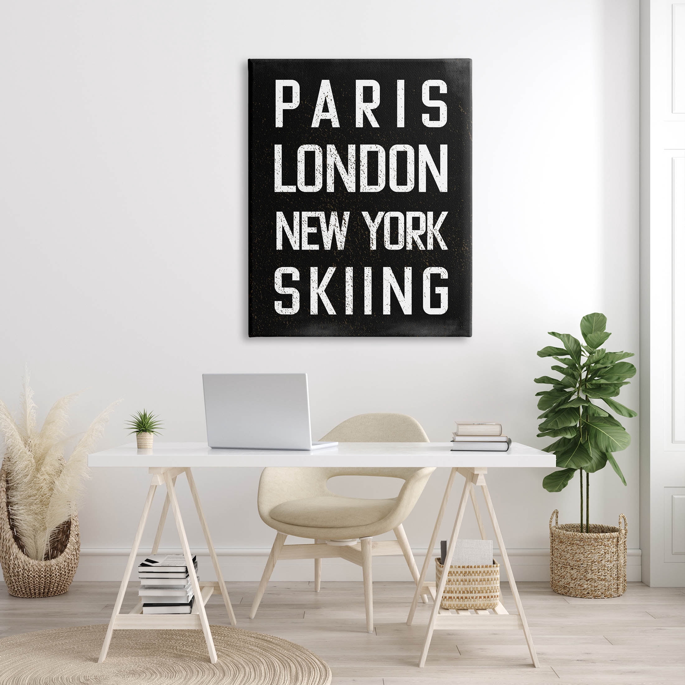 Stupell Industries Worldwide Skiing Winter Sports Graphic Art Gallery Wrapped Canvas Print Wall Art, Design by Valerie Weiners