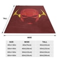 thumbnail image 3 of The Flash Throw Blanket Soft Cozy Warm College Printing Oversized Lightweight Home Decoration All Seasons For Sofa Bed Couch Bedroom, 3 of 8