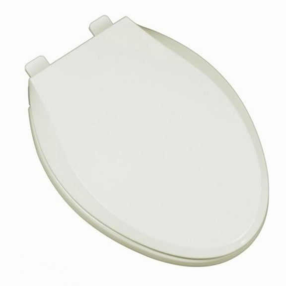 Heavy Duty Commercial Weight Slow Close Premium Plastic Elongated Toilet Seat, Linen & Biscuit