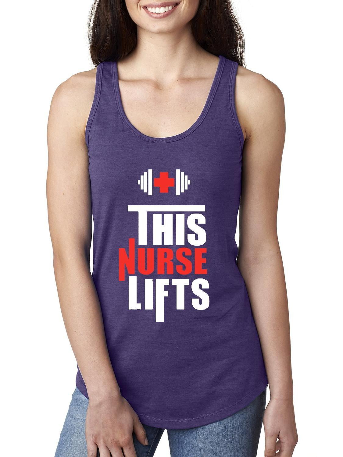 Mom's Favorite Womens This Nurse Lifts Racerback Tank Top Walmart