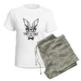 thumbnail image 5 of CafePress - Cute Hipster Easter Bunny Pajamas - Women's Short Sleeve Print T-Shirt and Pants Light Cotton Pajama Set, 5 of 7