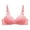 Pink, variant on Women's Bras Wireless Under $5 Solid Color Back Buckle Thin Style Ventilate Bra Without Steel Rim