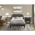 thumbnail image 2 of East West Furniture Granbury 2-Piece Wood Full Bedroom Set in Black/Brown, 2 of 8