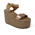 thumbnail image 3 of Sandalia De Plataforma Vida Leve Para Mujer Color Rose Gold Talla 27 Vida Leve MONICA-01-ORO, 3 of 5