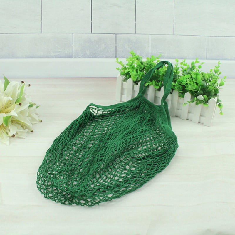 Reusable Eco Bags Fruit Shopping String Grocery Shopper Tote Mesh Woven Net Bag, Kids Unisex, Size: One-Size, Beige