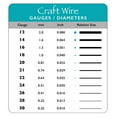 thumbnail image 6 of The Beadsmith Wire Elements Craft Wire - Tarnish Resistant, Soft Temper, Round, Silver Color – 0.81mm, 20 Gauge, 6 Yard Spool – Jewelry Making, Wire Wrapping, Floral, & Other DIY Crafts, 6 of 7