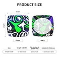 thumbnail image 5 of Saiise Geometry Dash Print Seat Covers for Dining Room Chair,Stretch Fit Removable Washable Chair Seat Cushion Protector Slipcovers with Ties-Two Pieces, 5 of 8
