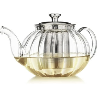 Teabloom + Stovetop & Microwave Safe Glass Teapot